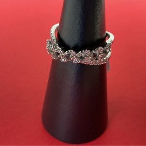 Bomb Party RBP3961 “Time to Unwind” Lab Created Topaz on Rhodium Size 9 Ring NWT